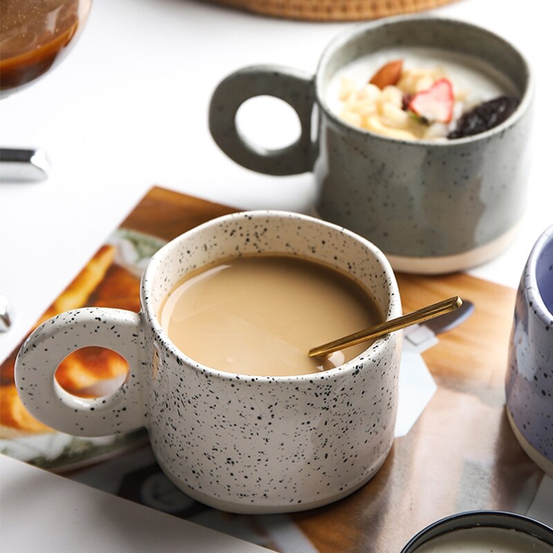 Nordic Ceramic Ring Mugs