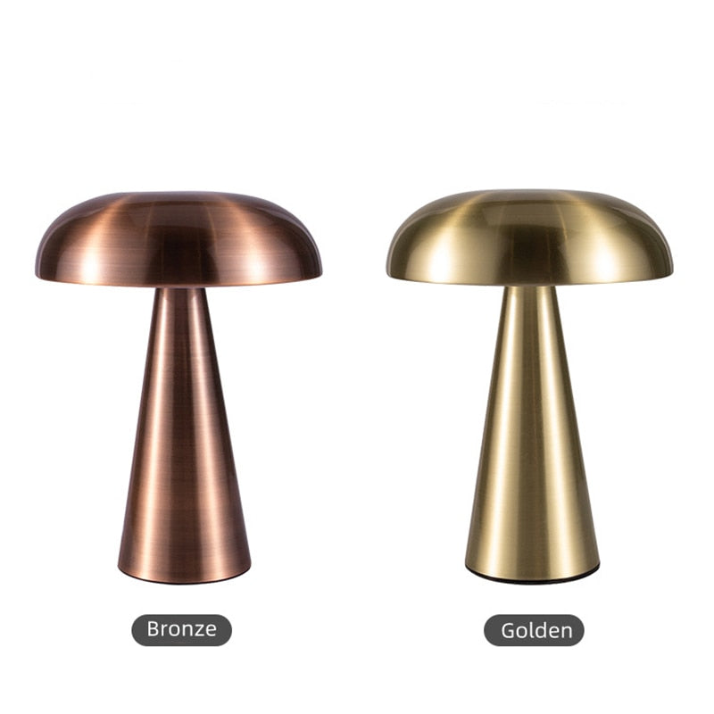 Rechargeable Mushroom Style LED Table Lamp