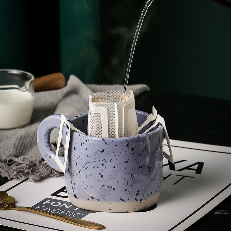 Nordic Ceramic Ring Mugs