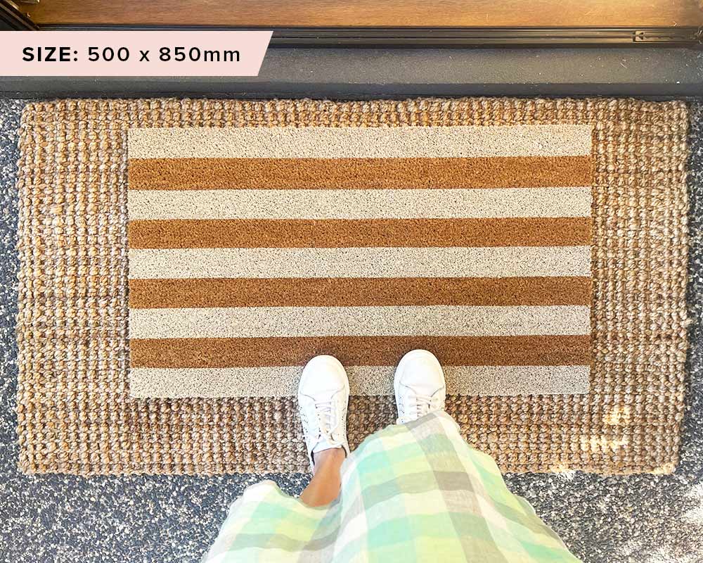 Stripes Sand Doormat