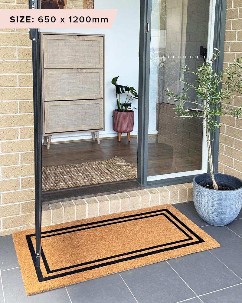 Embossed Double Border Doormat