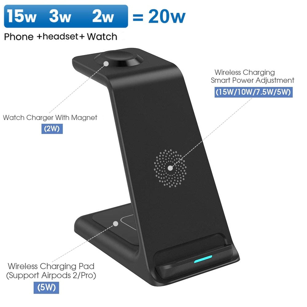 3 in 1 Wireless Charger Stand