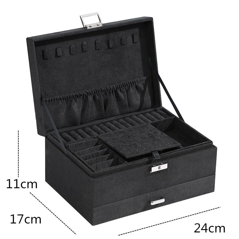 XL Suede Jewellery Box