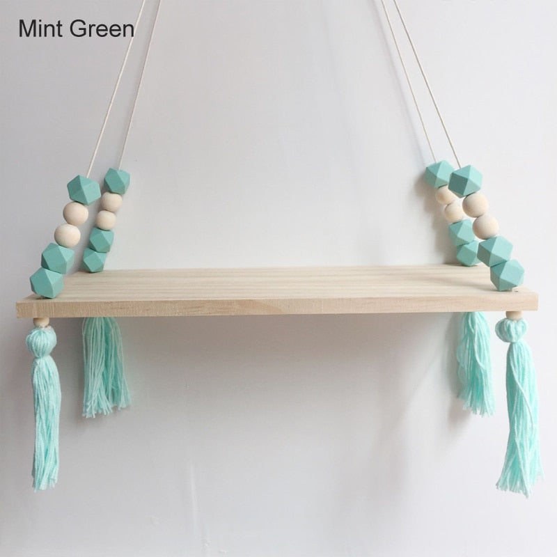 Hanging Beaded Shelf