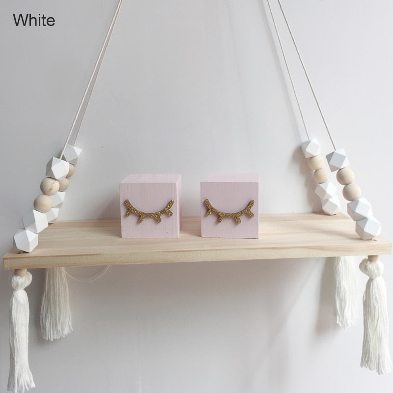 Hanging Beaded Shelf