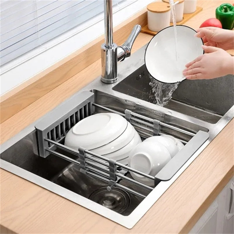 Adjustable Stainless Steel Sink Rack