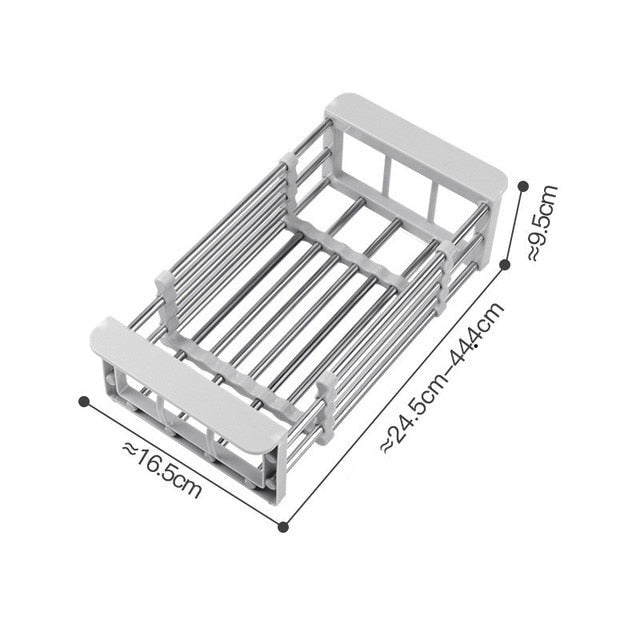 Adjustable Stainless Steel Sink Rack