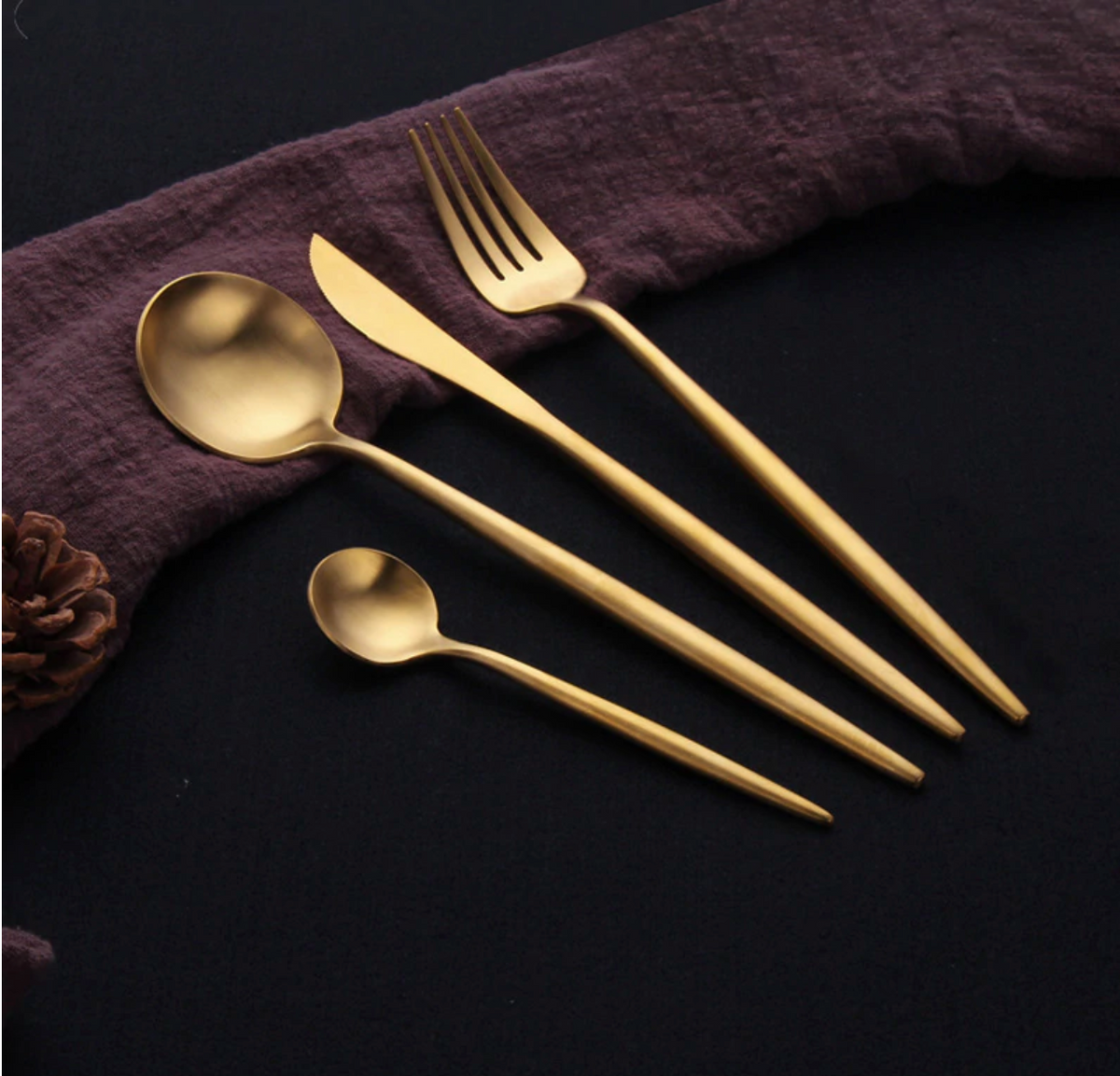 Stylish Gold Cutlery