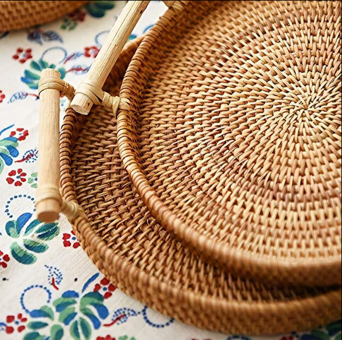 Woven Rattan Tray