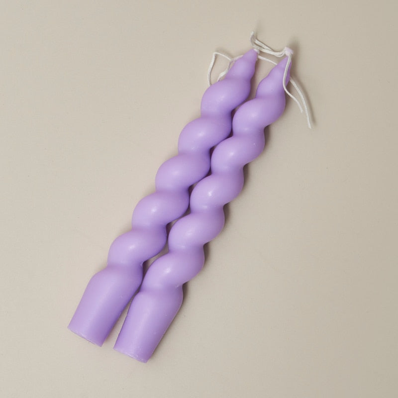 Spiral Scented Taper Candles (2pc)