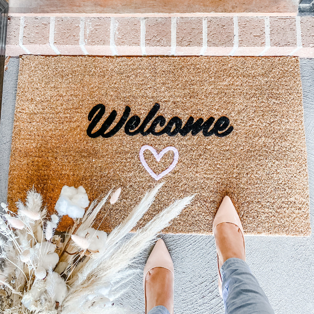 Welcome with Love Doormat Embossed