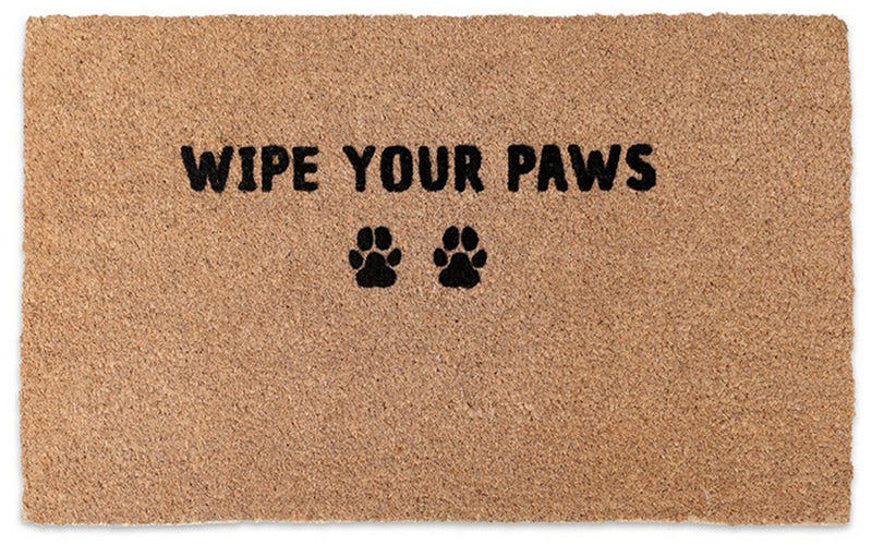 Wipe Your Paws Doormat Embossed