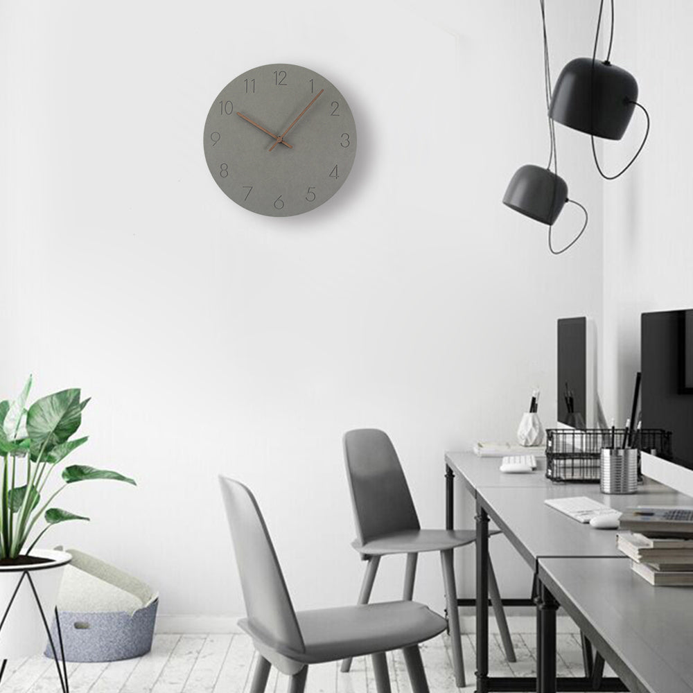 Concrete Style Wall Clocks