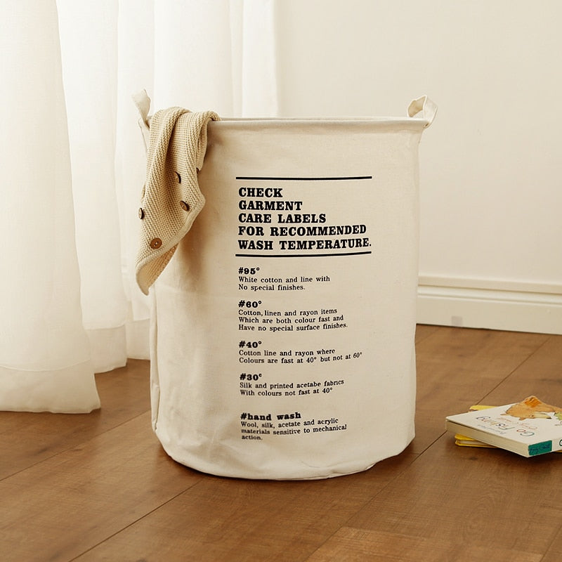 Foldable Laundry Bags with Slogans