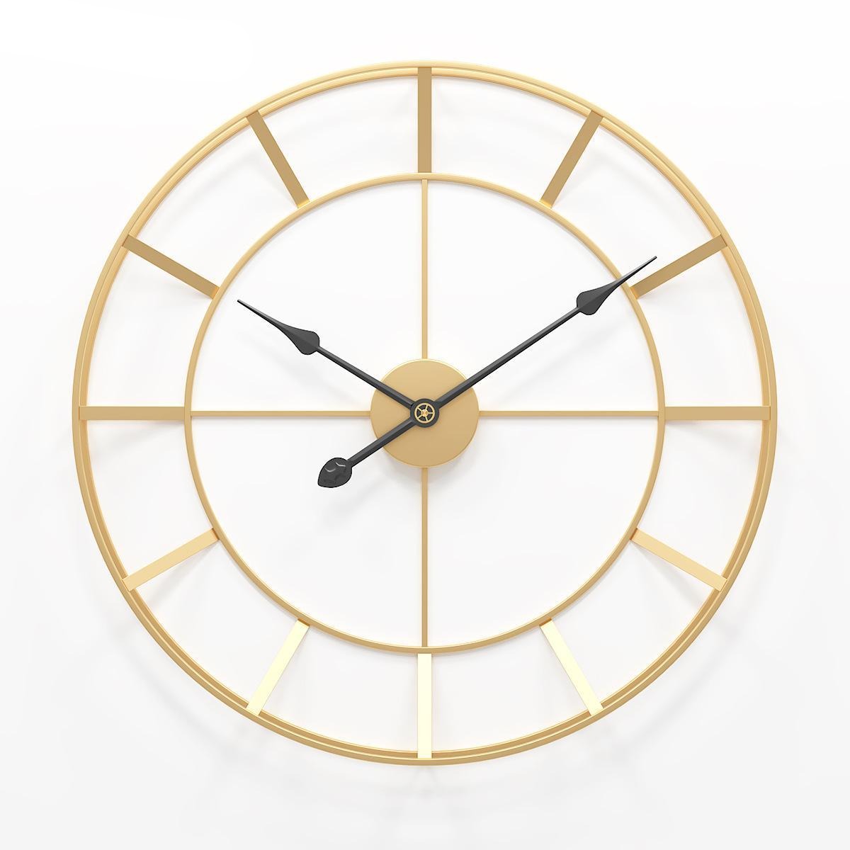 Golden European Wall Clock