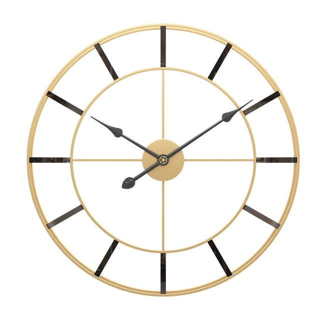 Golden European Wall Clock