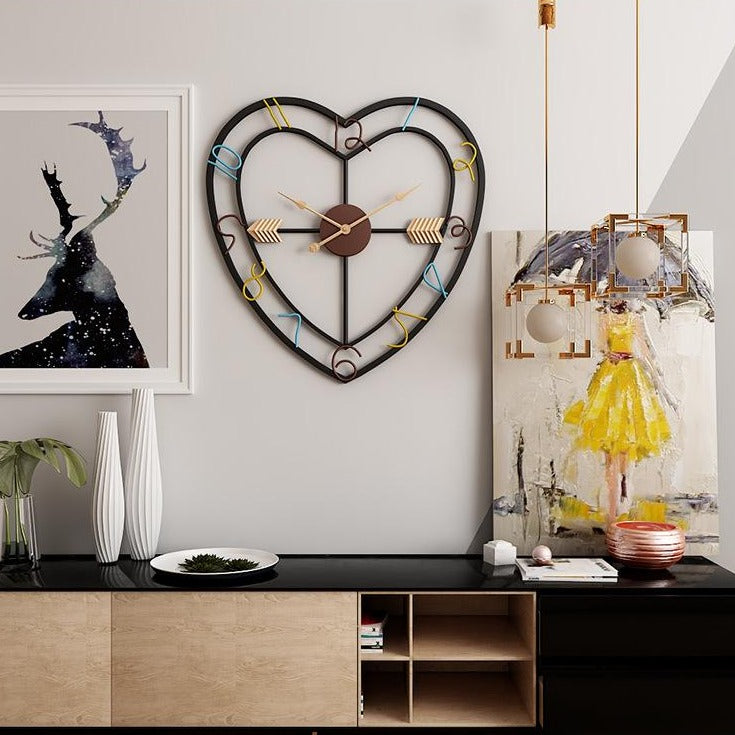 Wired Heart Wall Clock