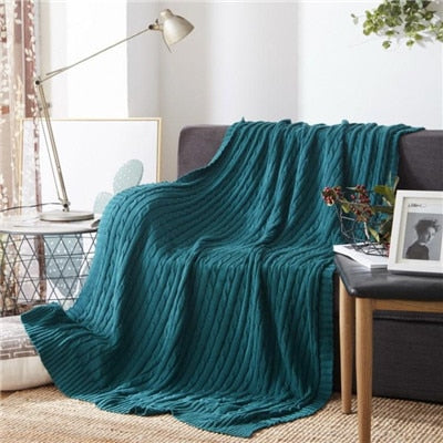 Cable Knit Blanket