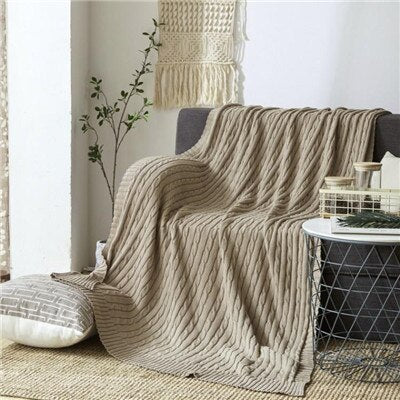 Cable Knit Blanket