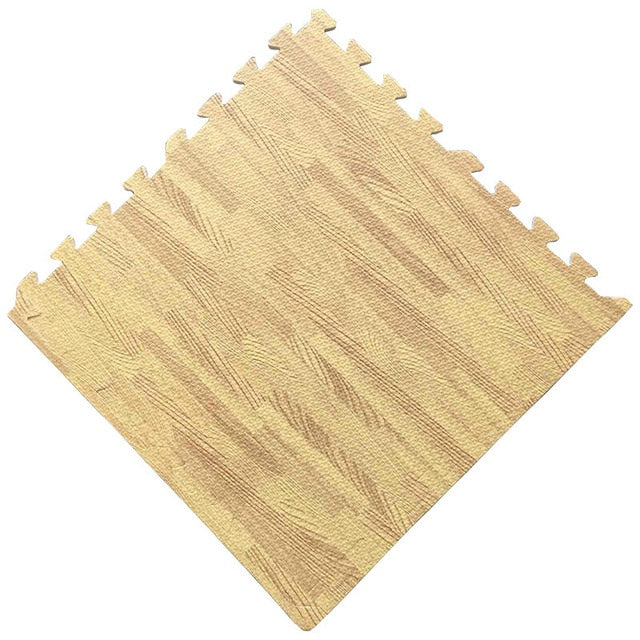 Puzzle Floor Mat - Faux Wood