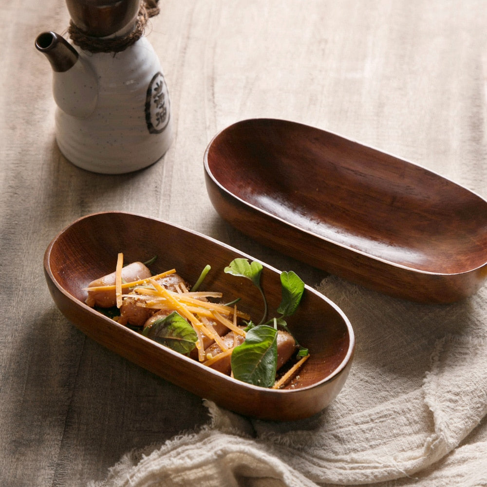 Wooden Serving Boat