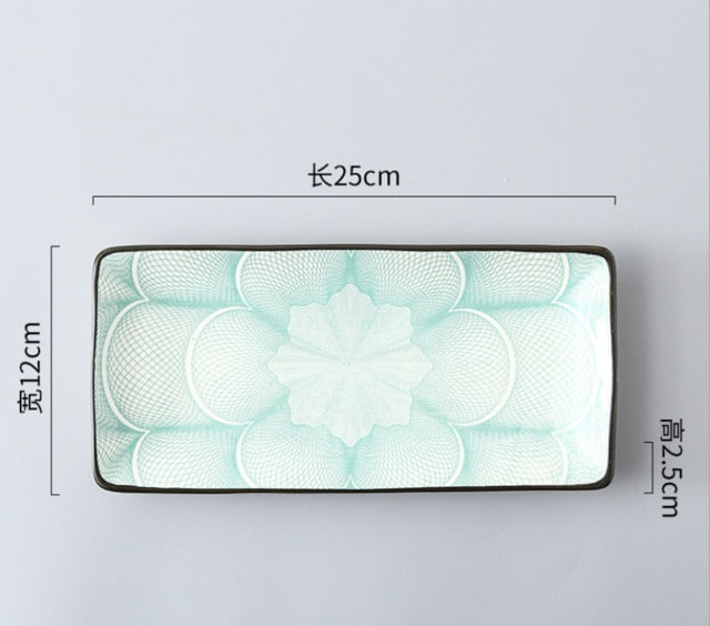 Itadakimasu Rectangle Serving Platters