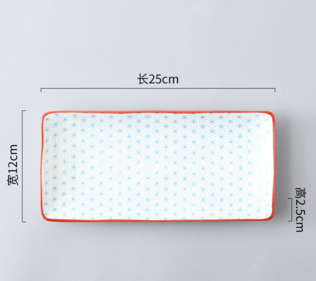 Itadakimasu Rectangle Serving Platters