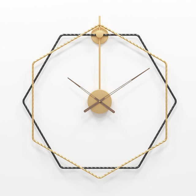 Hexagonal Twist Wall Clock