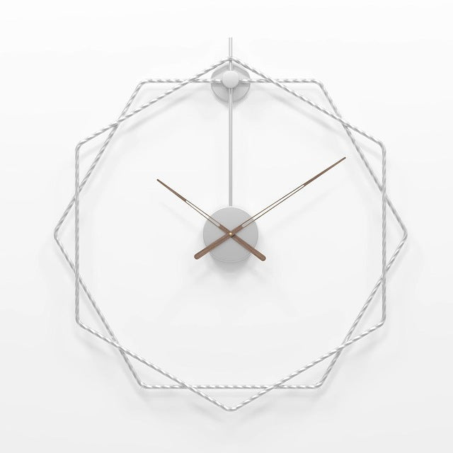 Hexagonal Twist Wall Clock