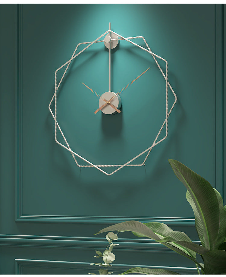 Hexagonal Twist Wall Clock