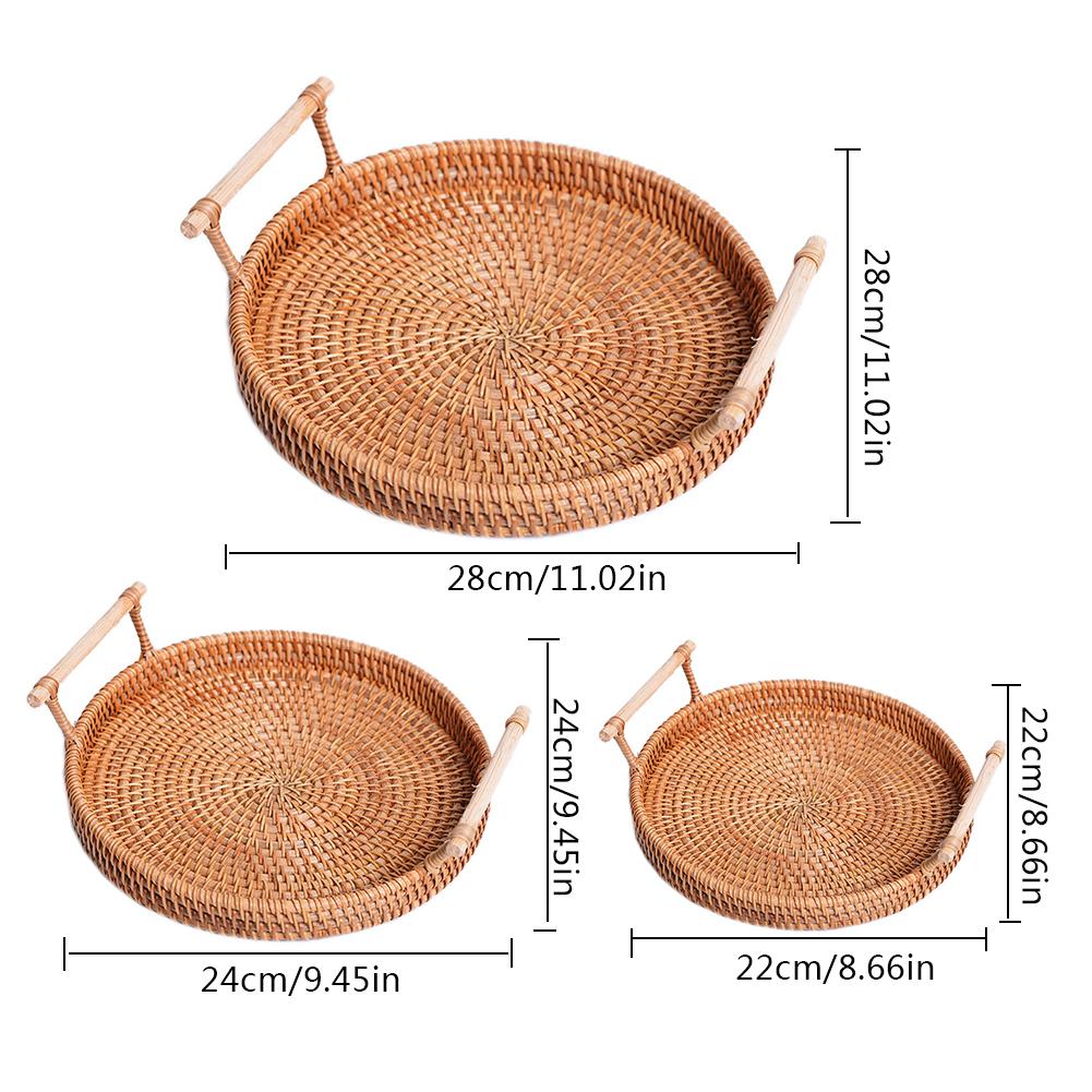 Woven Rattan Tray