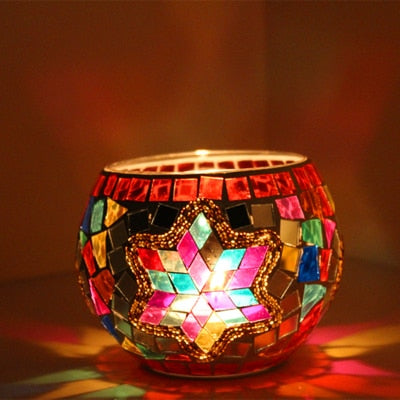 Mosaic Tea Light Holder