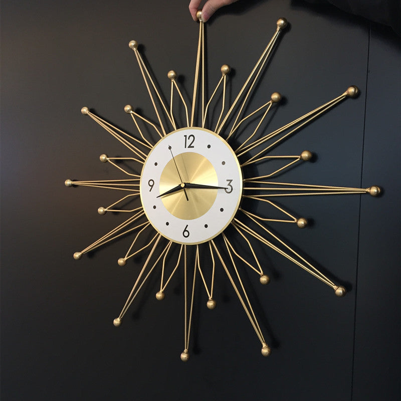 Golden Crown Wall Clock