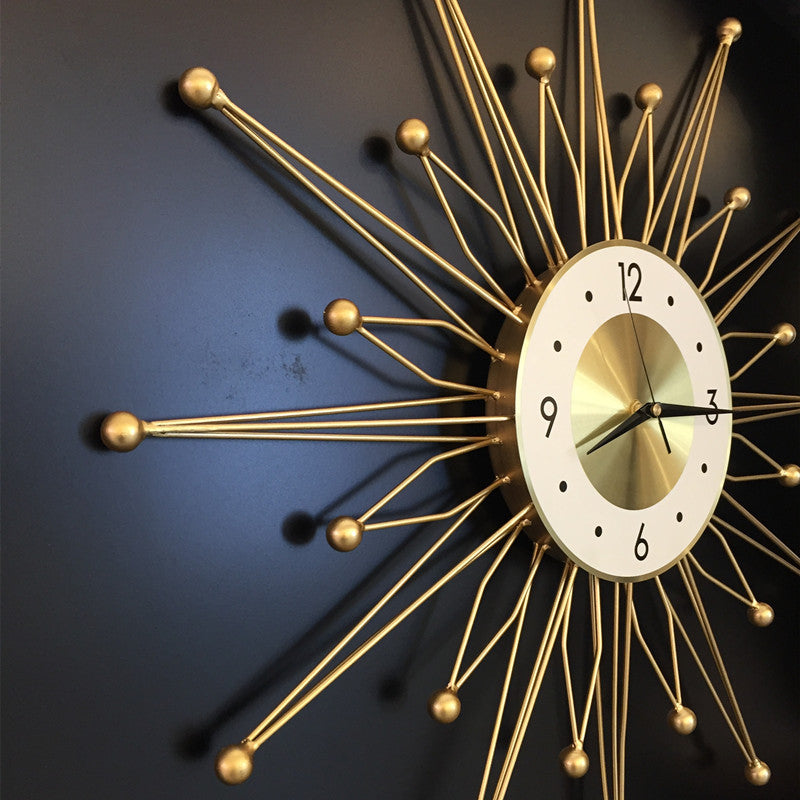 Golden Crown Wall Clock