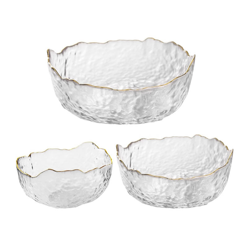 Golden Edge Serving Bowls