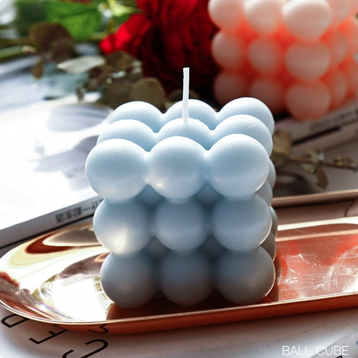 Rounded Cube Candles