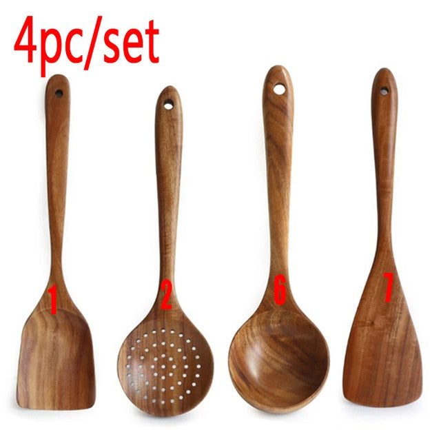 Natural Kitchen Utensil Set