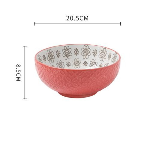 Ceramic Embossed Serving Dish