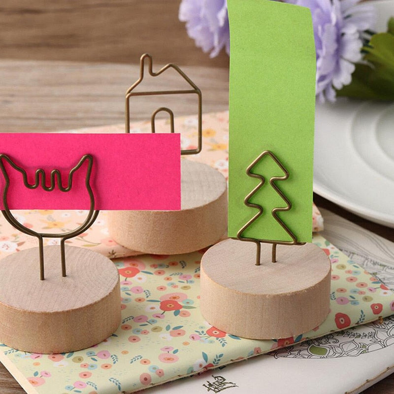 Wooden Memo Clips