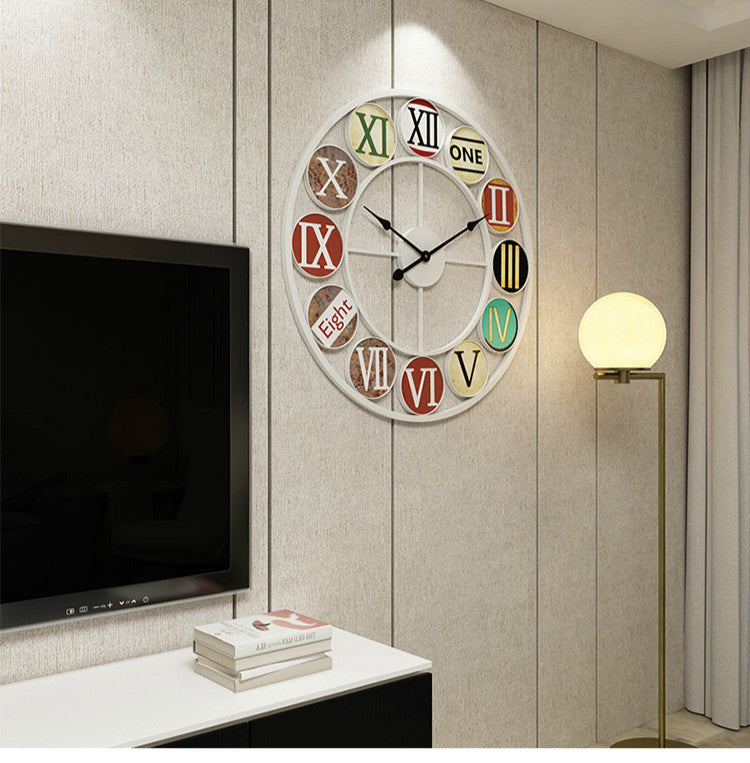 Rounded Roman Wall Clock