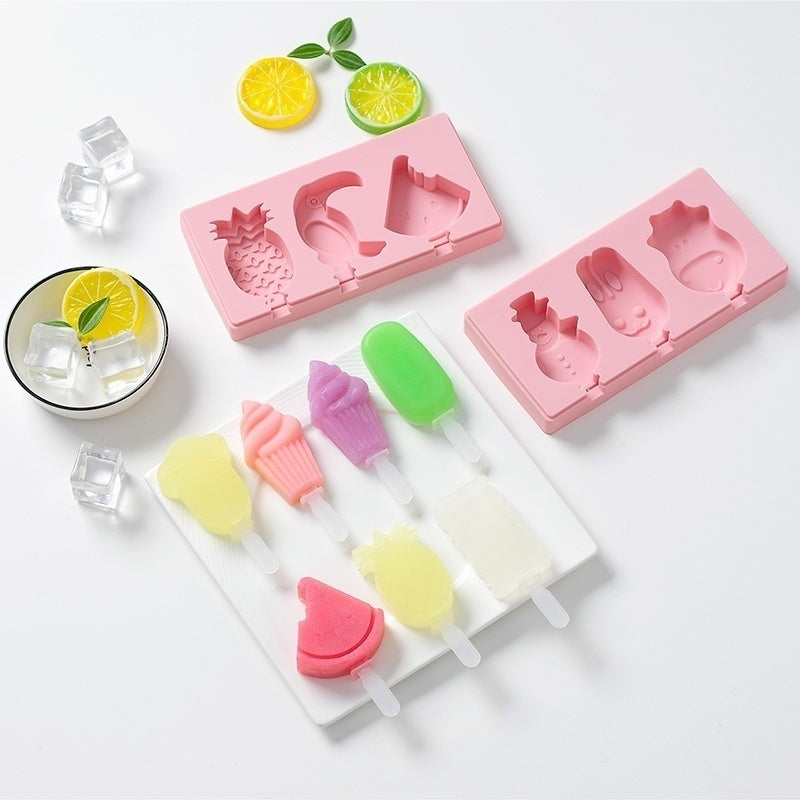 Cartoon Ice Pop Moulds