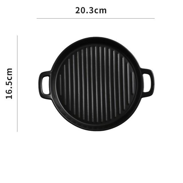 Griddle Round Serving Tray