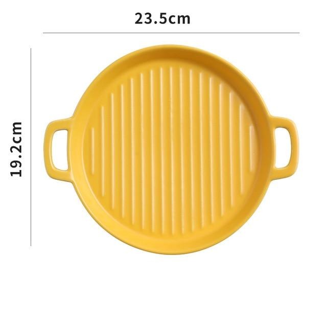 Griddle Round Serving Tray