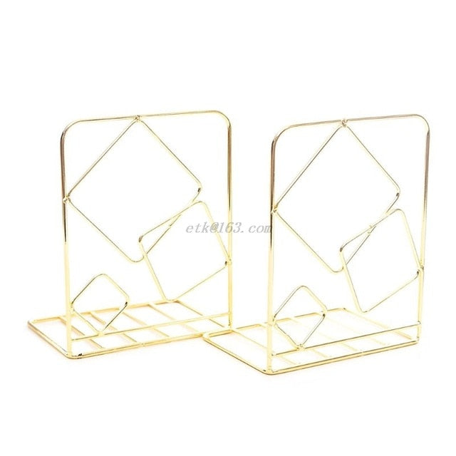 Metallic 2 Piece Book Ends