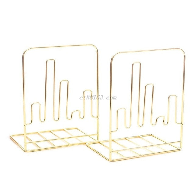 Metallic 2 Piece Book Ends