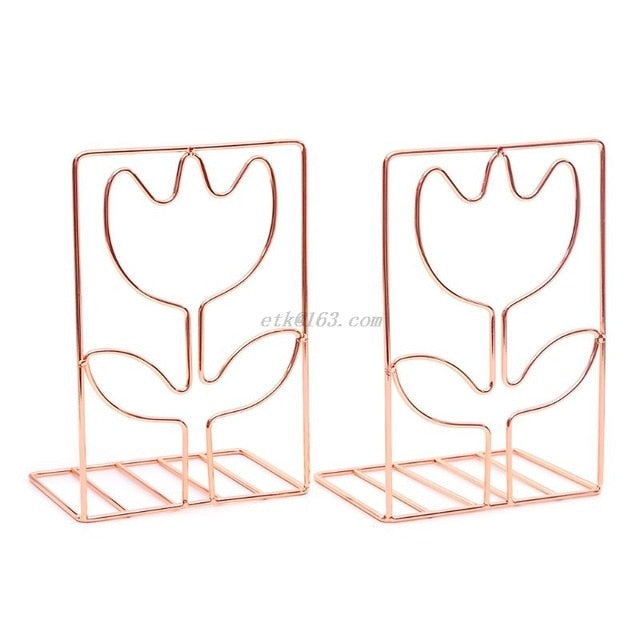 Metallic 2 Piece Book Ends