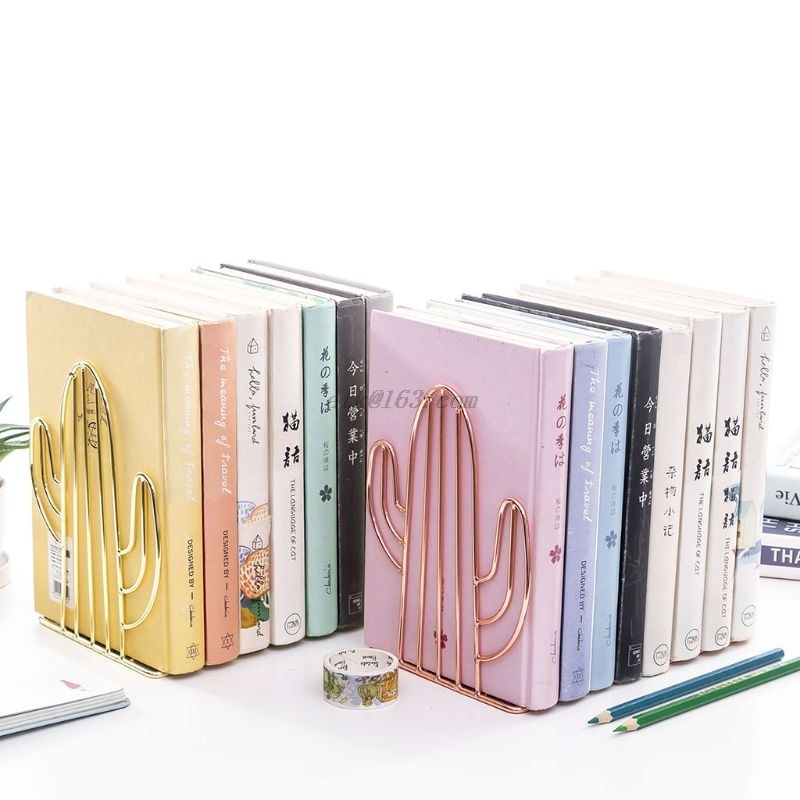 Metallic 2 Piece Book Ends