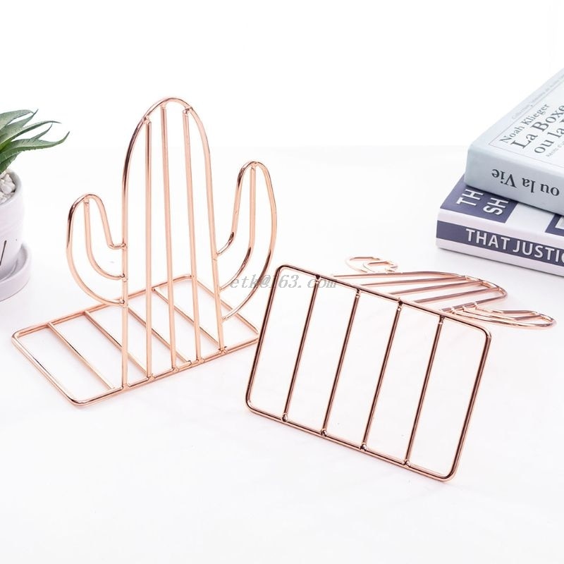 Metallic 2 Piece Book Ends