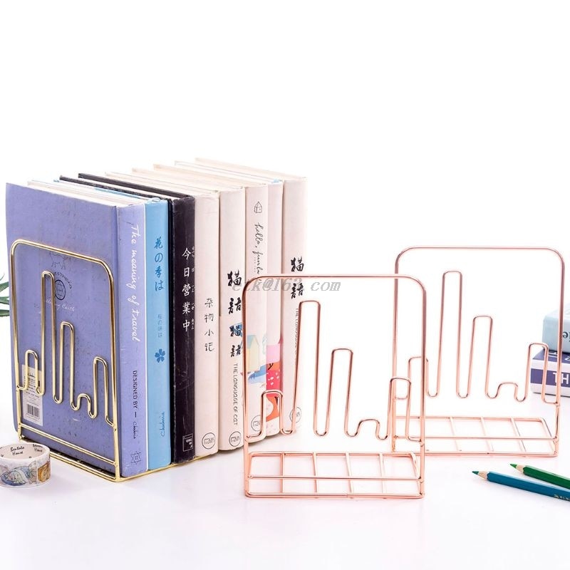 Metallic 2 Piece Book Ends