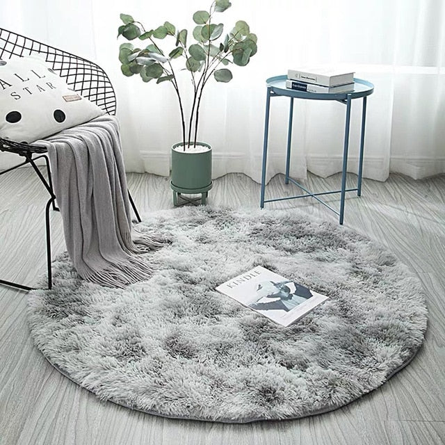 Round Fur Rug